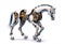 A robot horse is shown in this image. Generative AI image.