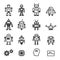 Robot icons