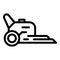 Robot lawn mower icon outline vector. Agriculture equipment