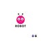 Robot logo icon design vector, Robot logo icon. Bot sign design. Chatbot symbol concept. Voice support service bot. Online support