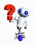 Robot Looking At Question Mark