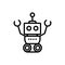 Robot mascot machine technology character artificial linear design