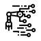 Robot Microchip Vector Outline Illustration