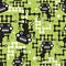 Robot monkey seamless pattern.