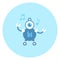 Robot Music Player Icon Modern Robotic Technology