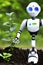 Robot planting tree