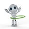 Robot play hula hoop