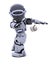 Robot playing baseball