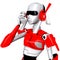 Robot pose call telephone 3