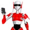 Robot pose show smartphone