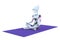 Robot Practicing Yoga