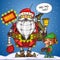 Robot Santa and elf with remote control