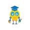 Robot scientist icon, robot student icon vector