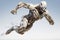 A Robot Skeleton on a Plain White Background. AI