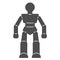 Robot solid icon, Kids toys concept, Robotics sign on white background, Robot Baby Toy icon in glyph style for mobile