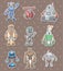 Robot stickers