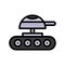 Robot tank , Robotics related filled design icon