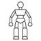 Robot thin line icon, Kids toys concept, Robotics sign on white background, Robot Baby Toy icon in outline style for