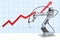 Robot welding with growing chart. 3D