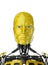 Robot with yellow face