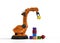 Robotic arm arrange toy blocks