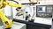 Robotic arm and cnc lathe