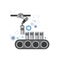 Robotic Assembly Line Industrial Automation Industry Production Web Banner