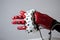 robotic hand with advanced tactile feedback system, providing sensitive and precise interactions with its surroundings