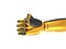Robotic hand gold and black colour