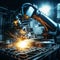 a robotic hand welding smart factory operations