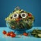 Robotic Kids Salad: A Darkly Comedic Photobashing With Cartelcore Vibes