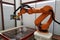 robotic painting and coating system, with smooth motions and precise , completing project