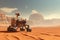 Robotic Rover Navigating Martian Landscape and Conducting Scientific Experiments