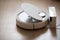 Robotic wireless smart vacuum cleaner stands base of charging