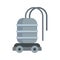 Robotical water farm icon flat isolated vector