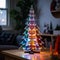 robotics arduino soldering kit modern christmas tree with lights , generated by AI