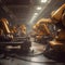 Robotics automation AI manufacturing industry 4 0 cinemat generative AI