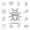 Robotics beetle robot bug outline icon. set of robotics illustration icons. signs, symbols can be used for web, logo, mobile app,