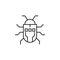 Robotics beetle robot bug outline icon. Signs and symbols can be used for web, logo, mobile app, UI, UX