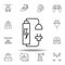 Robotics charger outline icon. set of robotics illustration icons. signs, symbols can be used for web, logo, mobile app, UI, UX