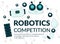 Robotics competition, exhibition or display poster