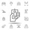 Robotics control robot hand outline icon. set of robotics illustration icons. signs, symbols can be used for web, logo, mobile app