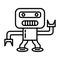 Robotics creative icon. Simple element illustration