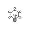 Robotics creative outline icon. Signs and symbols can be used for web, logo, mobile app, UI, UX