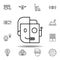 Robotics cyborg outline icon. set of robotics illustration icons. signs, symbols can be used for web, logo, mobile app, UI, UX