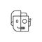 Robotics cyborg outline icon. Signs and symbols can be used for web, logo, mobile app, UI, UX