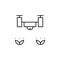 Robotics drone herbs outline icon. Signs and symbols can be used for web, logo, mobile app, UI, UX