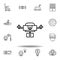 Robotics drone outline icon. set of robotics illustration icons. signs, symbols can be used for web, logo, mobile app, UI, UX