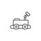 Robotics fighter outline icon. Signs and symbols can be used for web, logo, mobile app, UI, UX