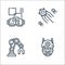 Robotics line icons. linear set. quality vector line set such as robot, robotic arm, artificial intelligence